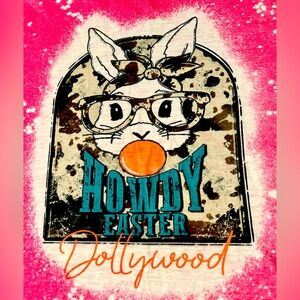 **SOLD**  NWOT 2 Dolly Parton Dollywood Easter Bunny T-shirts